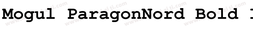 Mogul ParagonNord Bold Italic字体转换
